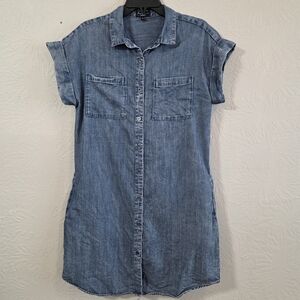Velvet Heart Tencel Denim ShirtDress Dress S